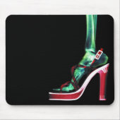 RÖNTGENSTRAHL-ABSATZ-DAME SKELETON LEG ORIGINAL MOUSEPAD (Vorne)