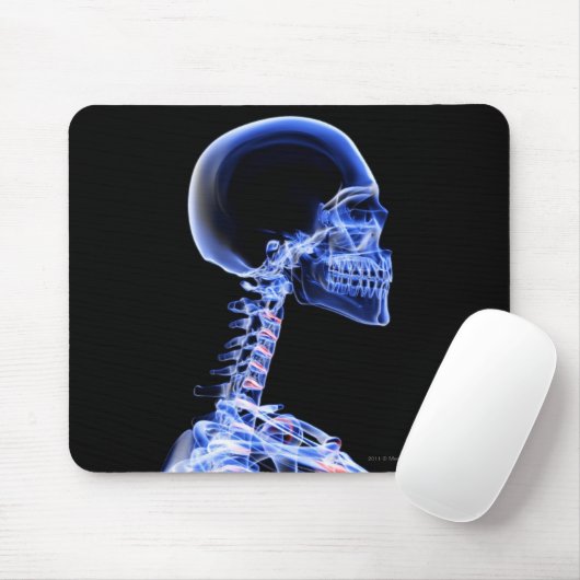 Röntgenstrahl der Knochen im Hals Mousepad (Mit Mouse)