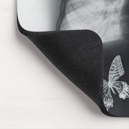 Röntgenstrahl der Schmetterlinge im Magen Mousepad (Ecke)