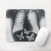 Röntgenstrahl der Schmetterlinge im Magen Mousepad (Mit Mouse)