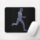Röntgenstrahl des Gefäßsystems in einem laufenden Mousepad (Mit Mouse)