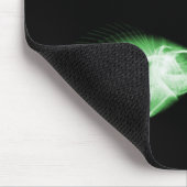 RÖNTGENSTRAHL-FISCHE JAGEN SCHWARZES GRÜN MOUSEPAD (Ecke)