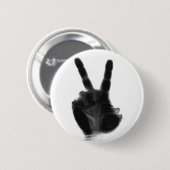 Röntgenstrahl-Friedenszeichen-Button Button (Vorne & Hinten)