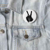 Röntgenstrahl-Friedenszeichen-Button Button (Beispiel)