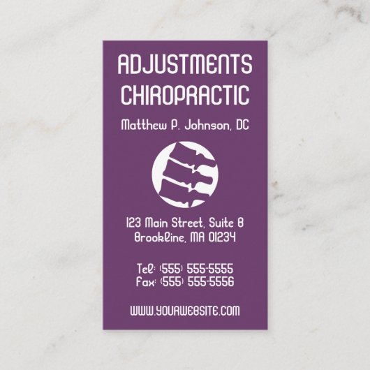 Röntgenstrahl-Kunst-vertikale Visitenkarte (Vorderseite)