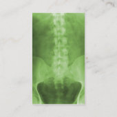 Röntgenstrahl-Kunst-vertikale Visitenkarte (Rückseite)