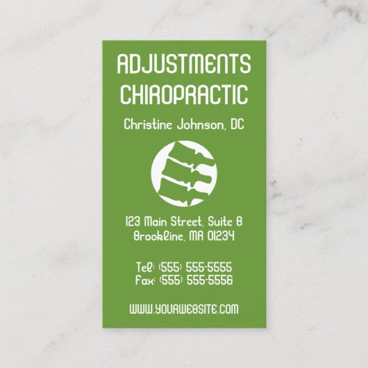 Röntgenstrahl-Kunst-vertikale Visitenkarte (Vorderseite)