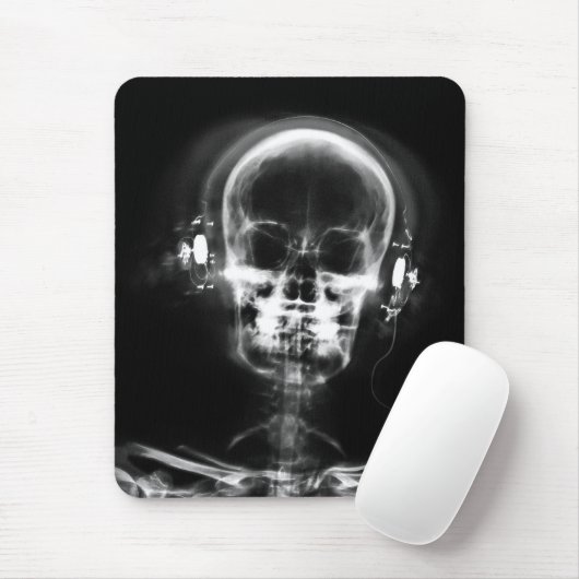 RÖNTGENSTRAHL-MUSIK-SKELETON GRAUES SCHWARZES U. MOUSEPAD (Mit Mouse)