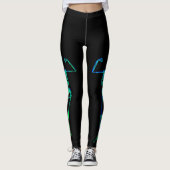 Röntgenstrahl-Schwarz-Leggings Halloweens Skeleton Leggings (Vorderseite)