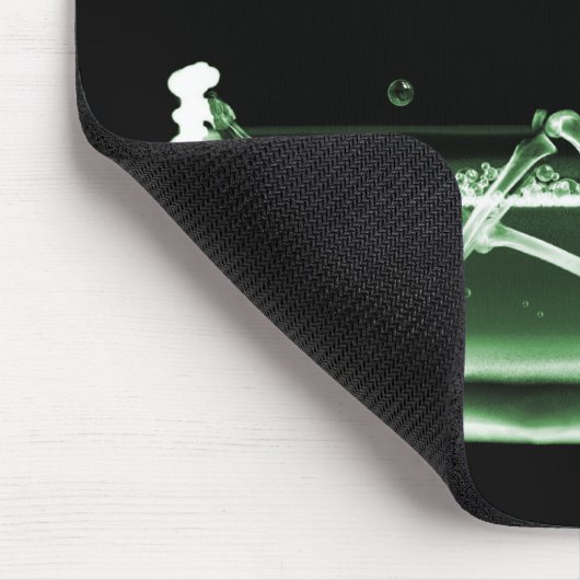 Röntgenstrahl-Skeleton Bad-Schwarz-Grün Mousepad (Ecke)