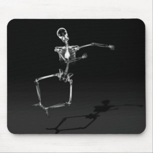RÖNTGENSTRAHL-SKELETON FREUDE-SPRUNG B&W MOUSEPAD