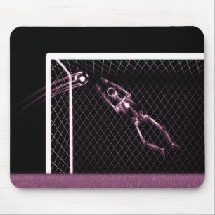 RÖNTGENSTRAHL-SKELETON FUSSBALL-TORMANN-ROSA MOUSEPAD