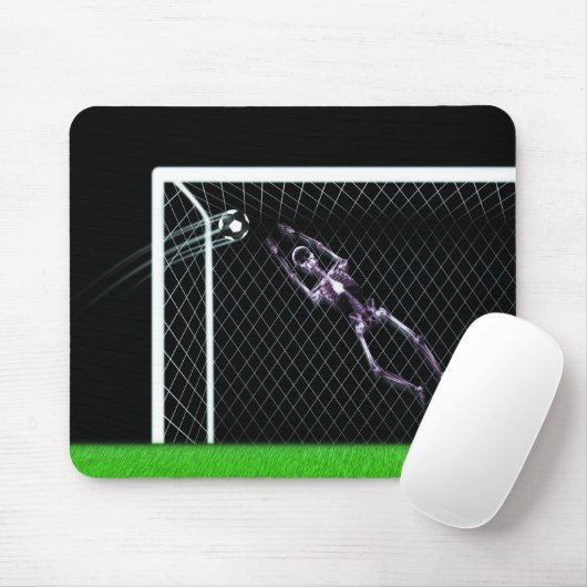 RÖNTGENSTRAHL-SKELETON FUSSBALL-TORMANN-VORLAGE MOUSEPAD (Mit Mouse)