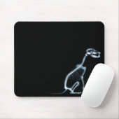 RÖNTGENSTRAHL-SKELETON HUNDEsitzen - BLAU U. Mousepad (Mit Mouse)