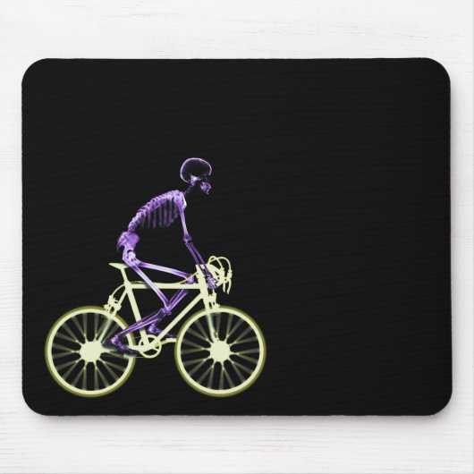 RÖNTGENSTRAHL-SKELETON REITfahrrad - URSPRÜNGLICHE Mousepad (Vorne)