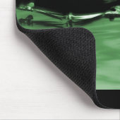 Röntgenstrahl-Skeleton Schwimmen - Grün Mousepad (Ecke)