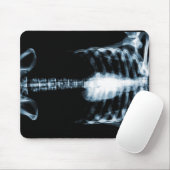 RÖNTGENSTRAHL-SKELETON TORSO-RIPPEN - BLAU MOUSEPAD (Mit Mouse)