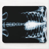 RÖNTGENSTRAHL-SKELETON TORSO-RIPPEN - BLAU MOUSEPAD (Vorne)