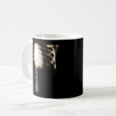 RÖNTGENSTRAHL-SKELETON TORSO-RIPPEN - SEPIA KAFFEETASSE (Vorderseite Links)