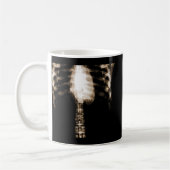 RÖNTGENSTRAHL-SKELETON TORSO-RIPPEN - SEPIA KAFFEETASSE (Links)