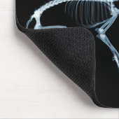 Röntgenstrahl-Skelett-blauer schlechter Hund Mousepad (Ecke)