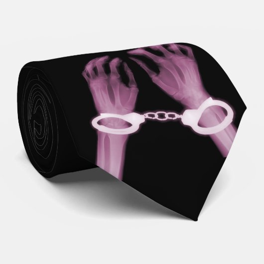 Röntgenstrahl-Skelett Cuffed Hände Krawatte (Gerollt)