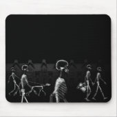 Röntgenstrahl-SkelettemitternachtsStroll Mousepad (Vorne)