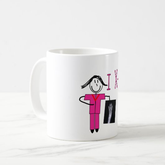 Röntgenstrahl-Technologie-Geschenke Kaffeetasse (Vorderseite Links)