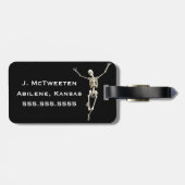 Röntgenstrahl-Technologie und drei Spaß-Skelette Gepäckanhänger (Rückseite horizontal)