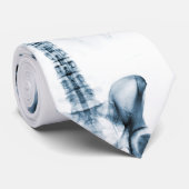 Röntgenstrahl-Visions-blauer Single-Skeleton Krawatte (Gerollt)