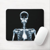 Röntgenstrahl-Visions-blaues Single-Skelett Mousepad (Mit Mouse)
