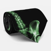 Röntgenstrahl-Visions-Grün-Single-Skeleton Krawatte (Gerollt)