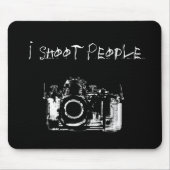 RÖNTGENSTRAHL-VISIONS-KAMERA SCHWARZ-WEISS - ich Mousepad (Vorne)