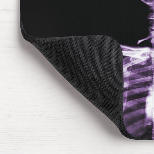 Röntgenstrahl-Visions-lila Single-Skelett Mousepad (Ecke)