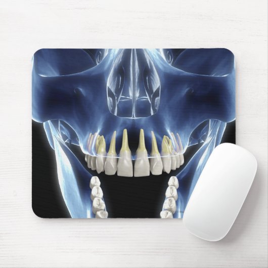 Röntgenstrahlartblick auf menschliche Zähne Mousepad (Mit Mouse)