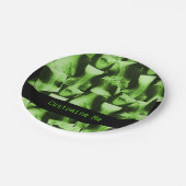 Röntgenstrahlgrün Pappteller (Schrägansicht)