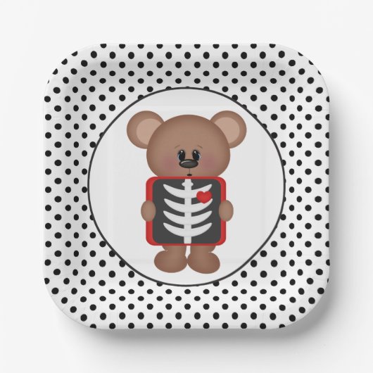 Röntgentechnik-Party Pappteller (Vorderseite)