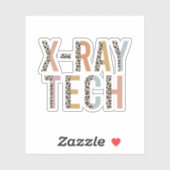 Röntgentechnik, Xray Technologist Grad Geschenk Aufkleber (Blatt)