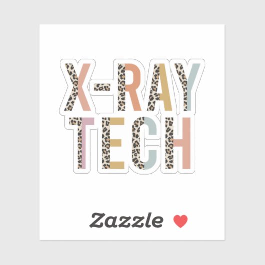 Röntgentechnik, Xray Technologist Grad Geschenk Aufkleber (Blatt)