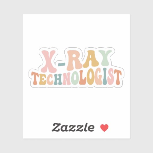 Röntgentechnik, Xray Technologist Grad Geschenk Aufkleber (Blatt)