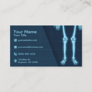 Röntgentechniker-orthopädischer Rheumatologe Visitenkarte