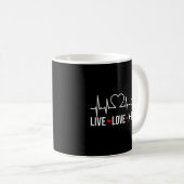 Röntgentechnologe Radiologie Tech Live Liebe X-Ray Kaffeetasse (VorderseiteRechts)