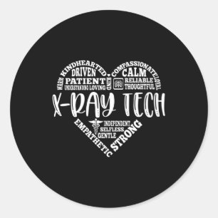 Röntgentechnologie, Röntgentechnologe Runder Aufkleber