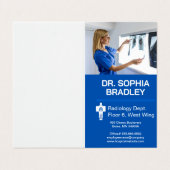 Röntgenuntersuchung des Patienten Visitenkarten (Außenseite Aufgefaltet)