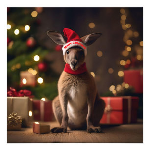 "Roo-dolph's Holiday Hop: Ein festes Wunderland" Fotodruck