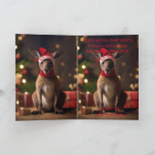 "Roo-dolph's Holiday Hop: Ein festes Wunderland" Karte (Innenseite)