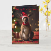 "Roo-dolph's Holiday Hop: Ein festes Wunderland" Karte (Gelbe Blume)