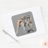 Roo Quadratischer Aufkleber (Umschlag)