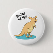 Roo-Ting für Sie Funny Kangaroo Pun Button (Vorderseite)
