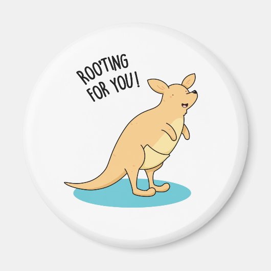 Roo-Ting für Sie Funny Kangaroo Pun Magnet (Vorne)